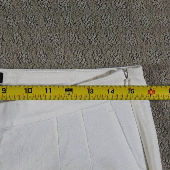 J. Crew Martie Ivory Cropped Length Slim Leg Bi-Stretch Cotton Pant in size 8 - Picture 4 of 8